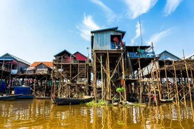 Découvrez kampong phluk sur le lac tonlé sap avec une balade privée en bateau, visite d’un village local et prise en charge à l’hôtel—maisons sur pilotis, zones humides et vie quotidienne a