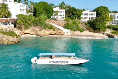Step onto a speed boat for anguilla’s turquoise waters, swim at little bay, relax on meads bay, and enjoy a french sandwich lunch—includes snorkeling gear.
