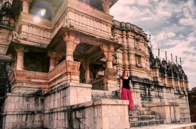 Step inside kumbhalgarh fort’s walls, wander marble halls at ranakpur jain temple, and share a local lunch—all in a private day trip from udaipur with guide and pickup.