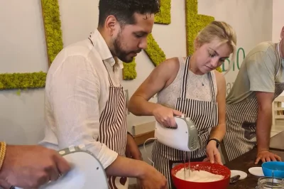 Roll up your sleeves in rome’s center, learn to make fresh fettucine & tiramisù with chef paolo, share laughs with new friends, and enjoy wine—all ingredients included.