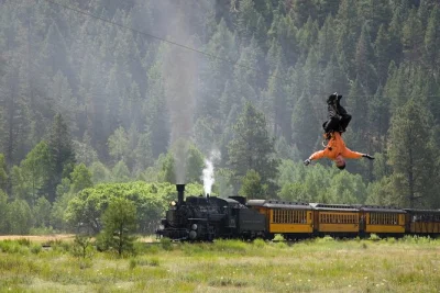 Feel the rush on 27 ziplines in durango, colorado, ride a private train through old-growth forest, and enjoy a four-course lunch in the treetops. includes transport.