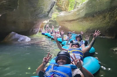 Feel the rush tubing through underground caves, hike rugged trails, and jump into waterfalls near vega baja. includes gear and local guide—book your adventure.
