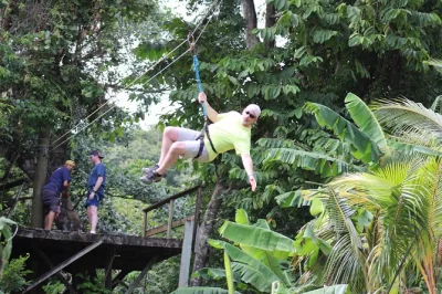 Feel the rush on roatan’s longest zip line, cross jungle bridges, then meet sloths and monkeys at a local sanctuary. includes pickup, guide, and park entry.
