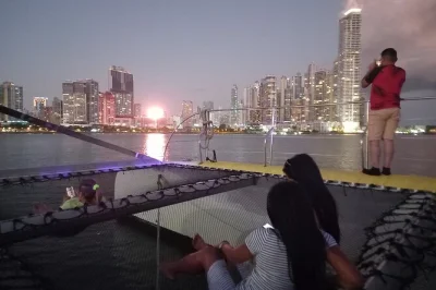 Feel panama city’s skyline glow from a catamaran at sunset, with open bar, snacks, and music included. sail past the bridge of the americas—book your spot now.