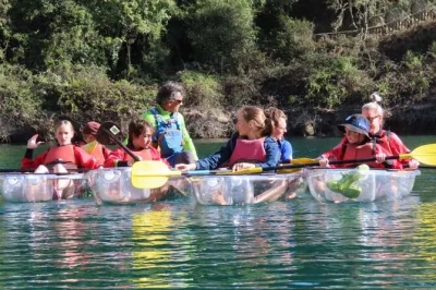 Float down the waikato river from taupo with a local guide, paddle beneath the bungy jump, and soak your feet in warm geothermal pools. includes all equipment and transport.