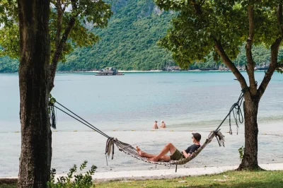 Wake up to the wild side of angthong with a small group boat tour, guided snorkeling, kayaking, and a homemade lunch on quiet beaches. includes pickup.