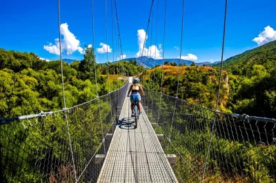 Start in queenstown, cycle from arrowtown through the valley of the vines, taste local wines, and enjoy easy trails with pickup and expert guides included.