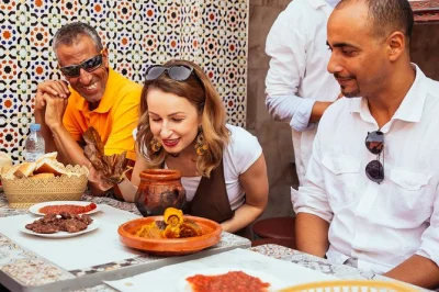 Follow a local through marrakech’s winding streets, tasting 10 hand-picked dishes from market dates to slow-cooked tanjia. includes private guide & city highlights.