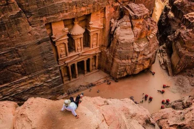 Feel the ancient wonder of petra, ride a jeep through wadi rum’s wild desert, and travel from amman with pickup, bottled water, and an english-speaking driver.