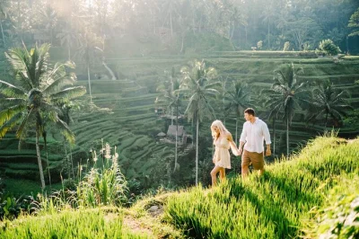 Feel the pulse of ubud on a private day trip with hotel pickup—walk the monkey forest, swing above rice terraces, explore tirta empul temple & tegenungan waterfall.