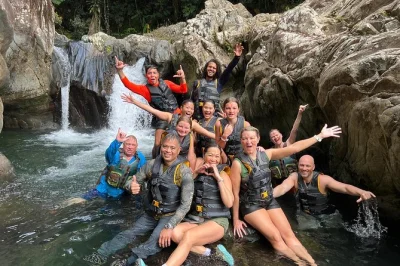 Wake up to el yunque’s wild side with a small group hike, natural water slides, and a laid-back stop at luquillo beach. includes hotel pickup and local guide.