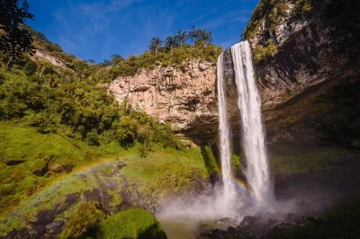 Feel the history of caracol falls near canela on a unique trail, ride an offroad vehicle, enjoy a picnic at the waterfall’s base, and hear local stories with your guide.