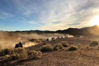 Feel the rush of your first atv ride in the las vegas desert, with hands-on safety training and a friendly local guide. includes helmet and all equipment.