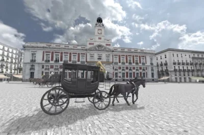 Descubre la historia de madrid con un tour a pie y realidad virtual. recorre el palacio real, plaza mayor y puerta del sol con gafas vr y guía oficial.