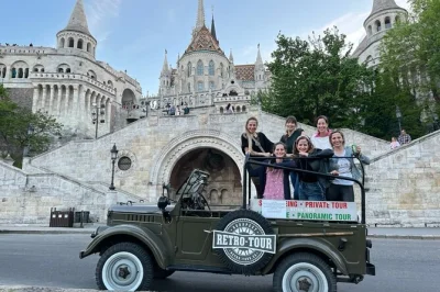 Feel the city’s pulse from a vintage russian jeep, with stops at budapest’s parliament, castle hill, and the jewish quarter. includes pickup, drinks, and local insights.