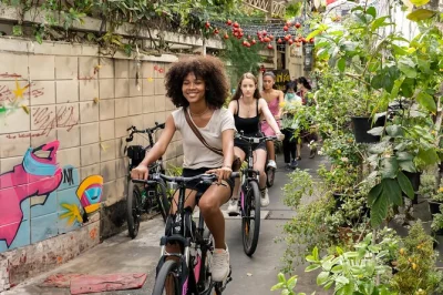 Feel the pulse of bangkok on a guided bike & food tour through hidden lanes, peaceful temples, and lively street markets. includes snacks, lunch, and all fees.