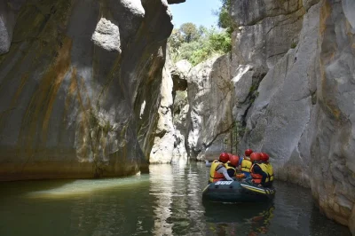 Float through sicily’s tiberius gorges by rubber dinghy, spot ancient fossils and bird nests, and walk along the pollina river with a local guide—includes all gear.