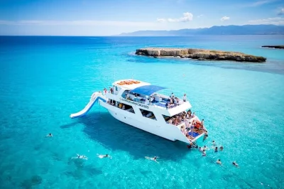 Swim in akamas’ blue lagoon, explore aphrodite’s grotto, and enjoy a boat trip from latchi with seasonal fruit. includes air-conditioned transport and local guide.