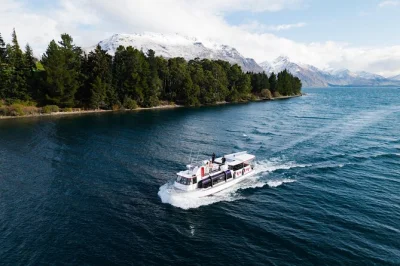 Step onto a queenstown lake cruise for 90 minutes of remarkables views, live captain’s stories, and a relaxed onboard bar—departing daily from the main jetty.