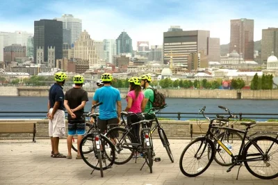 Ride through montreal’s neighborhoods, taste local food, and end with a glass of wine or beer in old montreal. includes bike rental, guide, and tasting stops.