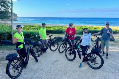 Start your kaua’i morning with a small-group e-bike tour through poipu & koloa, guided by locals, with stops at spouting horn, plantations, and historic churches. includes bikes & helmets.