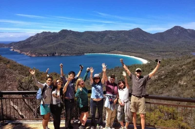 Start in hobart and hike to wineglass bay, wander freycinet’s wild coast, and end with local wine or oysters at devil’s corner. includes park entry and guide.