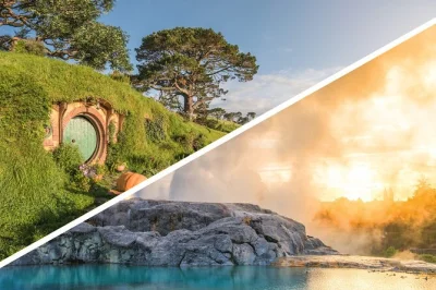 Descubre hobbiton, explora las maravillas geotermales de rotorua en te puia y vive la cultura maorí en una excursión en grupo pequeño desde auckland con guía y entradas incluidas.