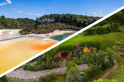 Descubre hobbiton, explora las maravillas geotermales de wai-o-tapu y disfruta lo mejor de rotorua en una excursión en grupo reducido desde auckland con entradas y snacks incluidos.