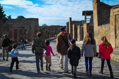 Step into ancient pompeii with a private guide, explore mosaics, shops, and the forum. includes family tour option with games and fast-track entry help.