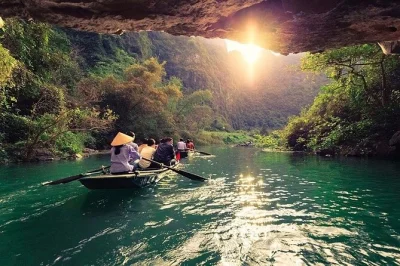 Experience a private ninh binh tour with boat ride in trang an, cycling through rice fields, and a visit to bich dong pagoda. flexible, family-friendly itinerary.
