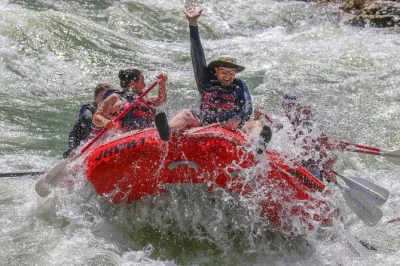Feel the rush of snake river’s rapids near jackson hole, paddle with a small group, and get soaked at big kahuna. includes local guide and all taxes.