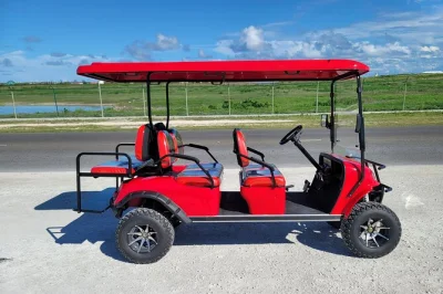 Feel the breeze on grand turk with a private 6-seater golf cart, explore at your own pace, rain or shine. includes fuel, delivery, and flexible timing.