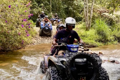 Feel the rush of medellin’s mountains on a private atv ride to guarne, with local farm visits, waterfall stop, and homemade empanadas. includes pickup & lunch.