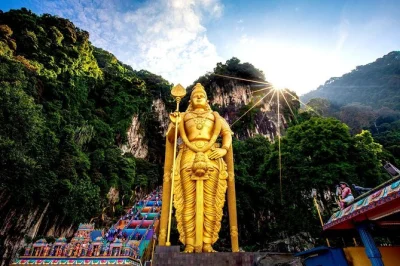 Step into kuala lumpur’s vibrant mix of cultures with a private half-day tour—batu caves climb, thean hou temple visit, chinatown strolls, and hotel pickup included.