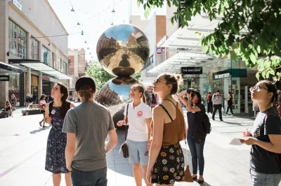 Start your adelaide walking tour with a local, explore rundle mall, victoria square, and end outside central market. includes guide and $5 coffee offer.