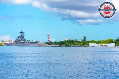 Découvrez pearl harbor, le mémorial uss arizona, le battleship missouri et le centre historique d’honolulu, avec transfert depuis votre hôtel pour une journée sans souci.