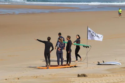 Aulas de surfe para famílias na costa da caparica. sessão privada, equipamento incluso, treinador local, dicas de restaurantes de frutos do mar e praias escondidas. reserve sua onda agora!