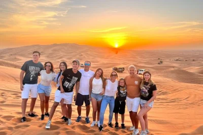 Feel the thrill of dune bashing in dubai’s desert, ride camels at sunset, enjoy a bbq dinner with live shows, and relax with hotel pickup included.
