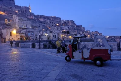 Feel the buzz of matera’s ancient sassi on a private ape calessino ride, with panoramic stops, local stories, and a peek inside a real cave house—includes pickup.