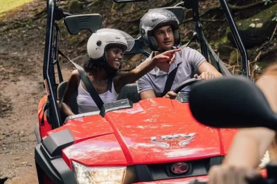 Feel the wind in your face on a buggy ride through mauritius’ bel ombre nature reserve, with a stop at frederica waterfall. includes all fees and buggy rental.