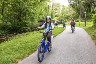 Feel asheville’s history on a guided e-bike tour with scenic stops, grove arcade tales, and city views. includes e-bike, helmet, and local guide for easy exploring.