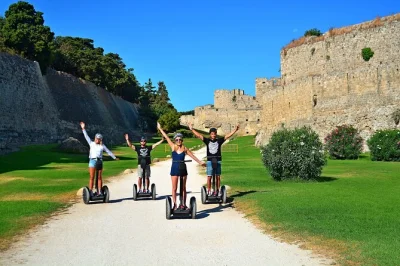 Feel the pulse of rhodes’ medieval city on a segway, glide past the palace of the grand master, ride the street of the knights, includes gear & training.