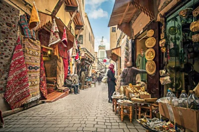 Follow a local through fez’s winding medina, visit the chouara tannery, al-attarine madrasa, and artisan souks. includes hotel pickup and tea break.