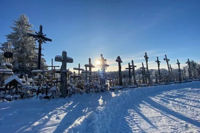 Feel the quiet power of the hill of crosses, stroll jelgava’s riverside, and pause at the latvia–lithuania border—all with a guide and comfortable transport.