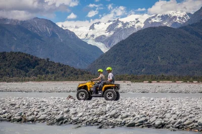 Feel the mud, river spray, and wild air on a franz josef quad bike tour with glacier views, local stories, and gear included—guided adventure from pickup to finish.