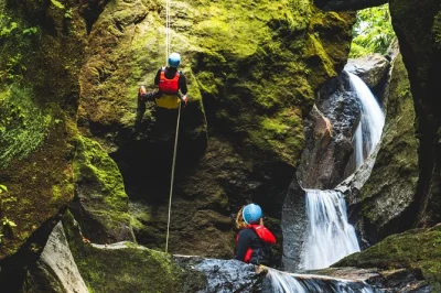 Hear the rainforest echo as you rappel, jump into canyon pools, and share cocoa tea with guides on dominica’s top canyoning tour—gear, snacks, and transfers included.