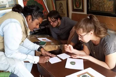 Step inside a real udaipur art studio, try traditional miniature painting with a local artist, and sip chai while you create your own souvenir. all materials included.
