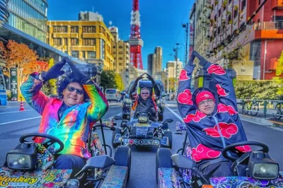 Découvrez tokyo autrement en go-kart, de shinagawa à shibuya crossing, avec déguisements, guide local et photos incluses. réservez cette expérience unique dès maintenant.