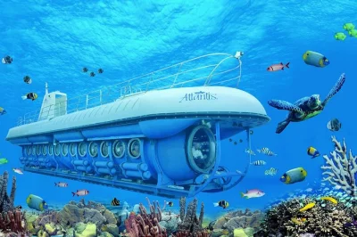 Feel the thrill of a real submarine dive in aruba, cruise past barcadera reef, spot tropical fish and shipwrecks, with safety demo and local guide included.