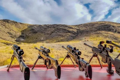 Shoot steel and explosive targets at a top las vegas outdoor range with over 80 guns to choose from. includes hotel pickup, expert guidance, and climate-controlled comfort.